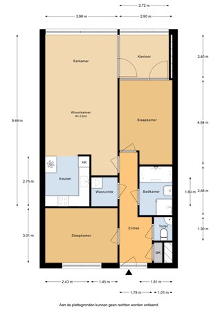 Floorplan - Veilinghavenkade 35, 3521 AT Utrecht